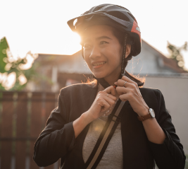 Bike safety and signs of head injury