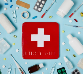 What should I keep in my first aid kit?